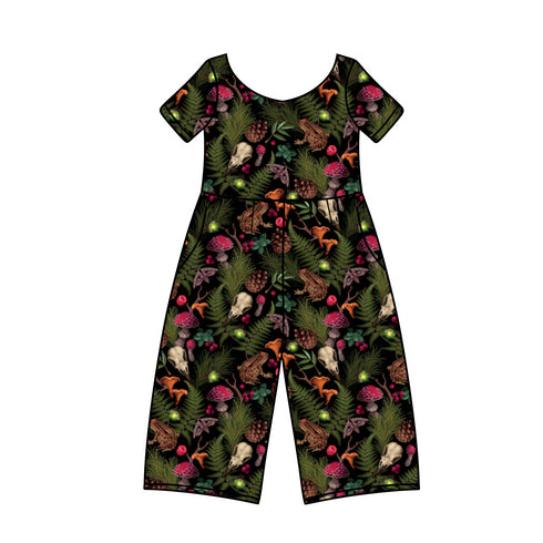 Pre order Moonlit Marsh Wide Leg Romper with pockets